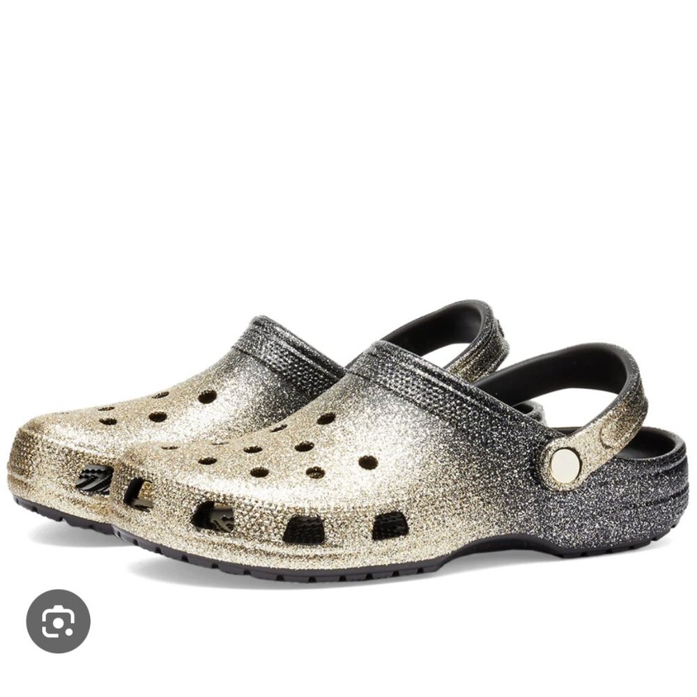 CROCS: Classic ombre glitter clog Black/Gold Unisex - Picture 12 of 12
